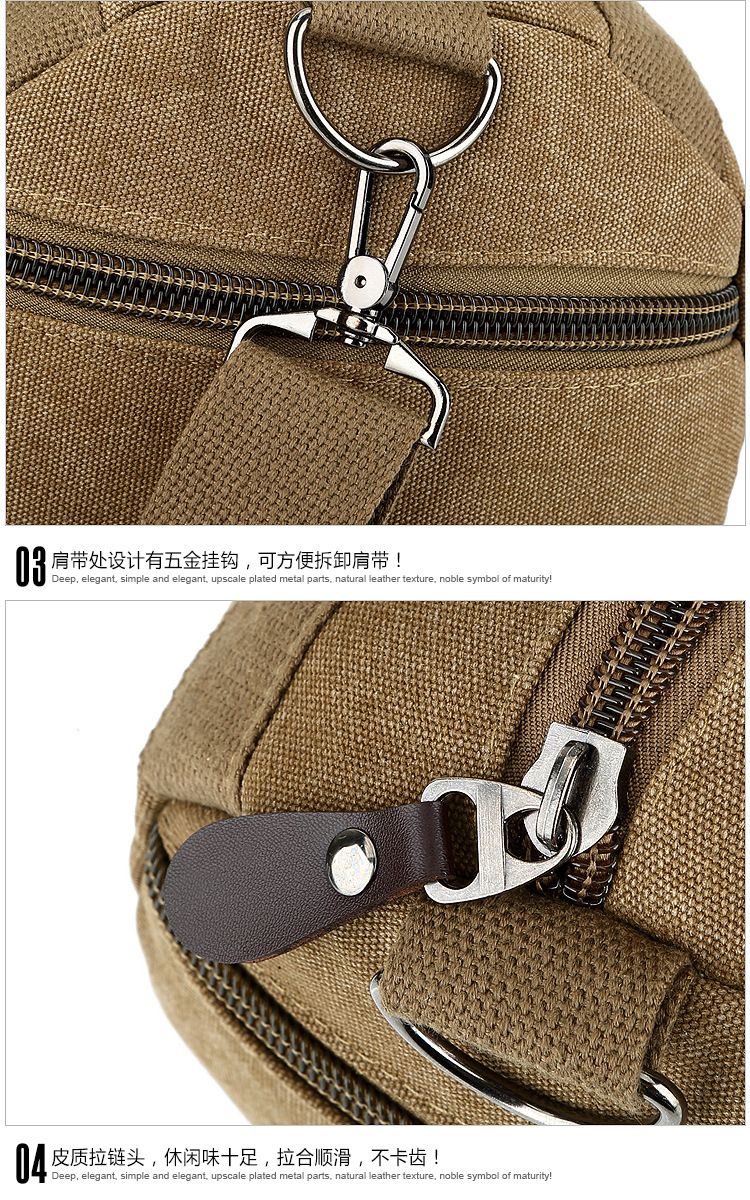 Bolsa de lona multifuncional impermeável